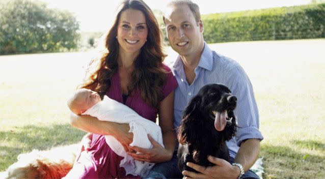The family photo that melted the hearts of royal-lovers worldwide. Photo: Getty.
