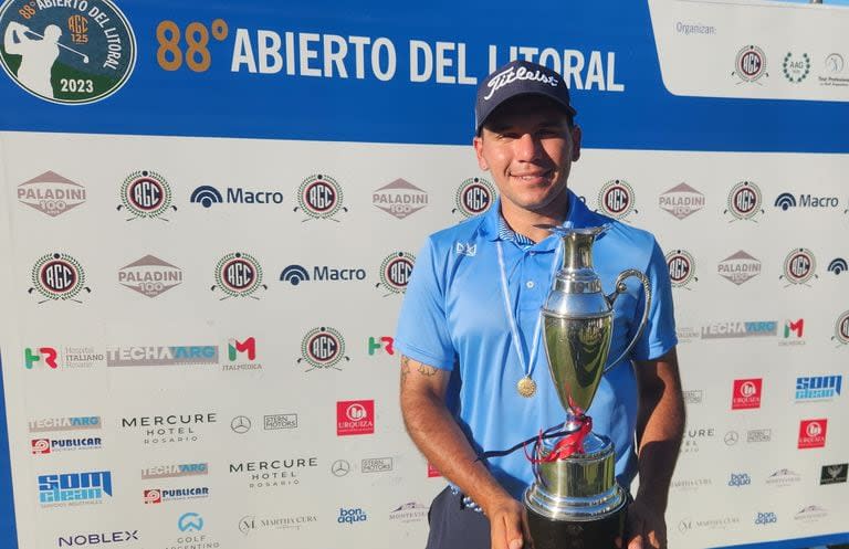 Joaquín Ludueña, el campeón del 88° Abierto del Litoral en Rosario