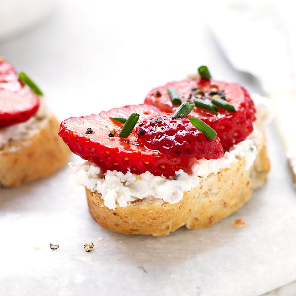 Strawberry & Blue Cheese Bruschetta