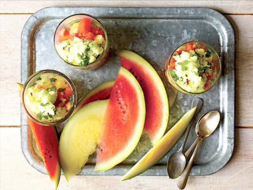 Watermelon With Tangy Granita