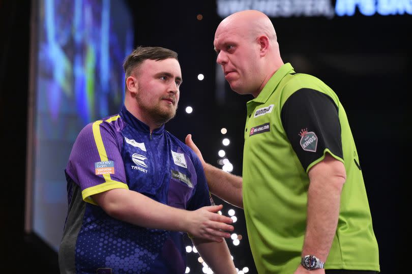 Luke Littler and Michael van Gerwen -Credit:Getty Images