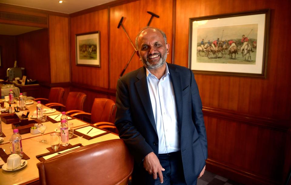 Shantanu Narayen smiling