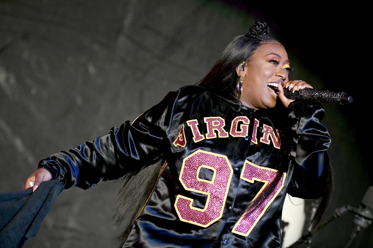 Missy Elliott performs onstage at SOMETHING IN THE WATER - Day 2 on April 27, 2019 in Virginia Beach City.