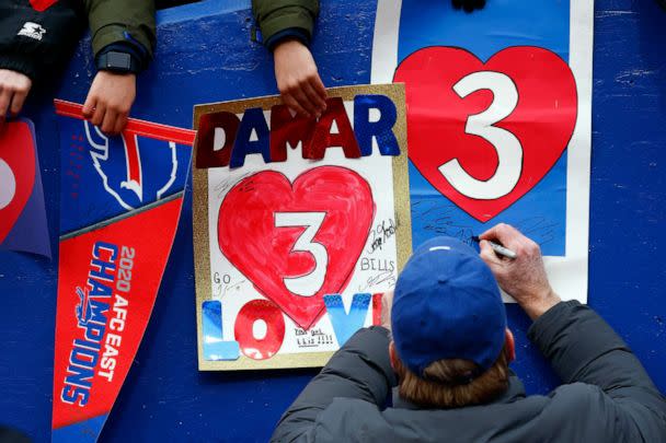 Bills safety Damar Hamlin returns to action in first regular-season game  since cardiac arrest - The San Diego Union-Tribune