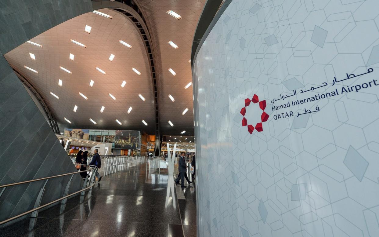 The baby was found at Hamad International Airport in Doha - EPA/STR