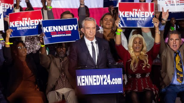 PHOTO: Robert F. Kennedy Jr. officially announces his candidacy for President on April 19, 2023 in Boston. (Scott Eisen/Getty Images, FILE)