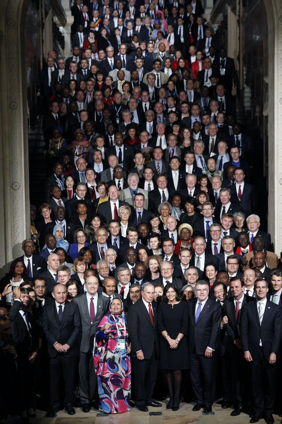 Paris climate agreement mayors Michael Bloomberg Anne Hidalgo