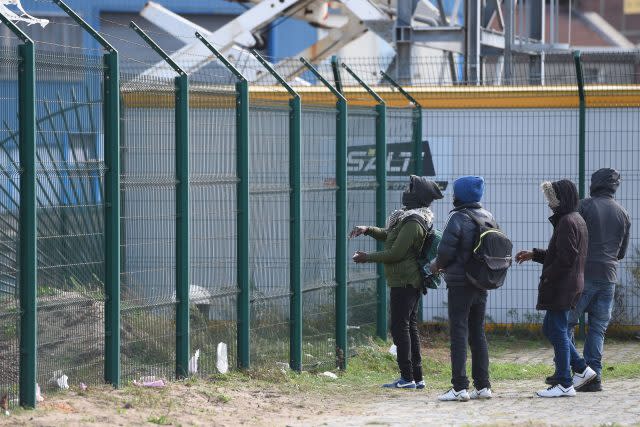 Migrants from Ethiopia on the streets of Calais 