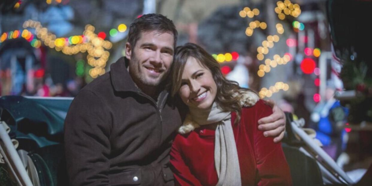 Lead characters in "Christmasland" on Hallmark