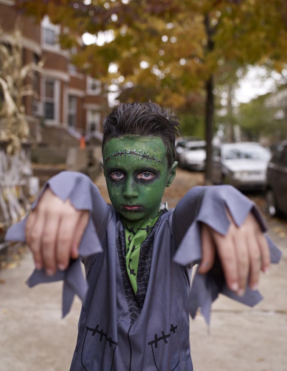 best halloween face paint ideas frankenstein