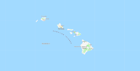 Hawaii is actually pretty spread out.