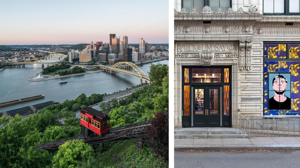 <p>Getty Images; Courtesy Image</p><p>In Pittsburgh, you’ve got access to mountains, parks, and the opportunity to cross more bridges in a long weekend than ever in your life. Steel City is also a top arts and culture destination, with more than 30 museums, including giants like <a href="https://awaacc.org/" rel="nofollow noopener" target="_blank" data-ylk="slk:August Wilson African American Culture Center,;elm:context_link;itc:0;sec:content-canvas" class="link ">August Wilson African American Culture Center, </a>honoring Pulitzer Prize-winning playwright August Wilson; the <a href="https://www.warhol.org/" rel="nofollow noopener" target="_blank" data-ylk="slk:Andy Warhol Museum;elm:context_link;itc:0;sec:content-canvas" class="link ">Andy Warhol Museum</a>; and the <a href="https://carnegiemuseums.org/" rel="nofollow noopener" target="_blank" data-ylk="slk:Carnegie Museums of Pittsburgh;elm:context_link;itc:0;sec:content-canvas" class="link ">Carnegie Museums of Pittsburgh</a>, which is dedicated to art, science, and natural history. When you want to get outside, <a href="https://www.dcnr.pa.gov/StateParks/FindAPark/OhiopyleStatePark/Pages/Climbing.aspx" rel="nofollow noopener" target="_blank" data-ylk="slk:Ohiopyle State Park;elm:context_link;itc:0;sec:content-canvas" class="link ">Ohiopyle State Park</a> boasts 20,000 acres to explore while biking, climbing, kayaking, whitewater rafting, and backpacking just one hour south of the city.</p><p><strong>When to Visit: </strong>Runners may want to time their trip with the <a href="https://www.thepittsburghmarathon.com/" rel="nofollow noopener" target="_blank" data-ylk="slk:Pittsburgh Marathon;elm:context_link;itc:0;sec:content-canvas" class="link ">Pittsburgh Marathon</a>, which shuts down streets in May. Otherwise, summer and fall are the best times to visit.</p><p><strong>What to Do: </strong>Tackle a section of the 150-mile <a href="https://gaptrail.org/" rel="nofollow noopener" target="_blank" data-ylk="slk:Great Allegheny Passage Trail;elm:context_link;itc:0;sec:content-canvas" class="link ">Great Allegheny Passage Trail</a> that starts downtown at the tip of Point State Park. One of the neatest ways to see the city is via <a href="https://monongahelaincline.com/" rel="nofollow noopener" target="_blank" data-ylk="slk:Monongahela Incline;elm:context_link;itc:0;sec:content-canvas" class="link ">Monongahela Incline</a> or <a href="https://www.duquesneincline.org/" rel="nofollow noopener" target="_blank" data-ylk="slk:Duquesne Incline;elm:context_link;itc:0;sec:content-canvas" class="link ">Duquesne Incline</a> funiculars on Pittsburgh’s south side.</p><p><strong>Where to Stay: </strong>Stay on the historic “Millionaire’s Row” at <a href="https://www.mansionsonfifth.com/" rel="nofollow noopener" target="_blank" data-ylk="slk:Mansions on Fifth;elm:context_link;itc:0;sec:content-canvas" class="link ">Mansions on Fifth</a>, where you can enjoy a martini or single-malt <a href="https://www.yahoo.com/lifestyle/best-scotch-whisky-experts-share-153203235.html" data-ylk="slk:Scotch;elm:context_link;itc:0;sec:content-canvas;outcm:mb_qualified_link;_E:mb_qualified_link;ct:story;" class="link  yahoo-link">Scotch</a> in the cozy Oak Room Pub. <a href="https://www.monaco-pittsburgh.com/" rel="nofollow noopener" target="_blank" data-ylk="slk:Kimpton Hotel Monaco Pittsburgh;elm:context_link;itc:0;sec:content-canvas" class="link ">Kimpton Hotel Monaco Pittsburgh</a> is a design-forward hotel in a Beaux-Arts building that’s close to the cultural district and Market Square.</p><p><strong>Where to Eat: </strong>Plant-based eaters, rejoice: The pierogies, dumplings, schnitzel, and other Central and Eastern European dishes at James Beard-nominated <a href="https://aptekapgh.com/" rel="nofollow noopener" target="_blank" data-ylk="slk:Apteka;elm:context_link;itc:0;sec:content-canvas" class="link ">Apteka</a> are all vegan. For tradition’s sake, order a sandwich with French fries on it at one of <a href="https://primantibros.com/" rel="nofollow noopener" target="_blank" data-ylk="slk:Primanti Bros;elm:context_link;itc:0;sec:content-canvas" class="link ">Primanti Bros</a>’ locations. Get a taste of the local beer scene at <a href="http://www.hopfarmbrewingco.com/" rel="nofollow noopener" target="_blank" data-ylk="slk:Hop Farm Brewing Company;elm:context_link;itc:0;sec:content-canvas" class="link ">Hop Farm Brewing Company</a>, where trivia nights are hosted by a “Jeopardy” champ. Over at <a href="https://www.bridgesandbourbonpgh.com/" rel="nofollow noopener" target="_blank" data-ylk="slk:Bridges & Bourbon;elm:context_link;itc:0;sec:content-canvas" class="link ">Bridges & Bourbon</a>, the whiskey list is deep and includes some limited-edition tipples.</p>