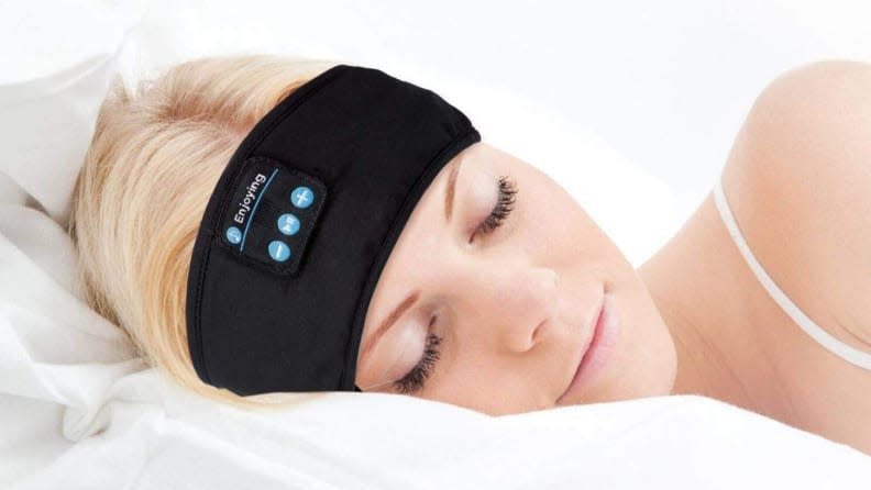 Use the Lavince Sleep Headphones to listen to music, a podcast, or sleep sounds without disturbing your partner.