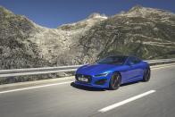 <p>Jaguar introduced a manual for the <a href="https://www.roadandtrack.com/new-cars/first-drives/a24920/first-drive-2016-jaguar-f-type-manual-and-awd-models/" rel="nofollow noopener" target="_blank" data-ylk="slk:V-6 versions;elm:context_link;itc:0;sec:content-canvas" class="link ">V-6 versions</a> of the F-Type, and we applaud them for that, even though it's since been discontinued. But now it's made us want the <a href="https://www.roadandtrack.com/new-cars/videos/a29550/the-jaguar-f-type-svr-is-the-nasty-one-worth-marrying/" rel="nofollow noopener" target="_blank" data-ylk="slk:V-8 versions;elm:context_link;itc:0;sec:content-canvas" class="link ">V-8 versions</a> (the R and SVR) with a manual transmission. Imagine the possibilities. </p>