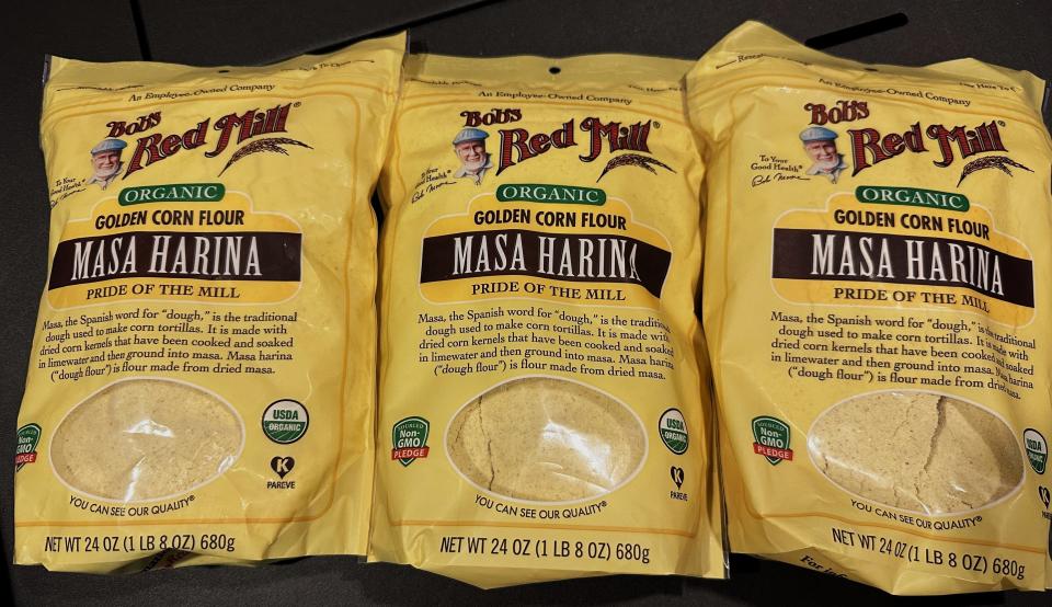 Ground masa is one of the ingredients needed to make tamales.