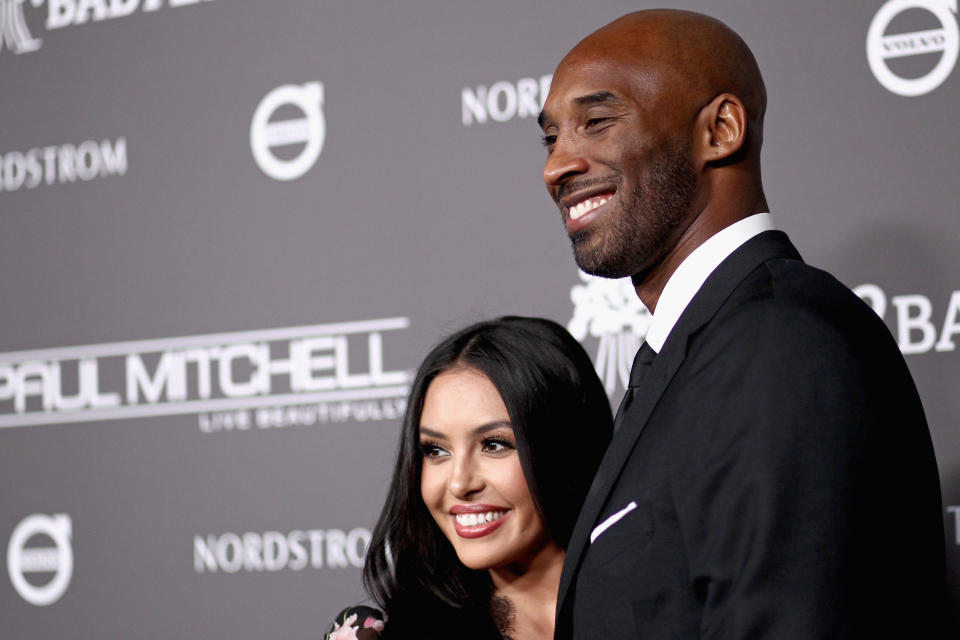 CULVER CITY, CA - NOVEMBER 10:  Vanessa Laine Bryant (L) and Kobe Bryant attend the 2018 Baby2Baby Gala Presented by Paul Mitchell at 3LABS on November 10, 2018 in Culver City, California.  (Photo by Tommaso Boddi/Getty Images for Baby2Baby)