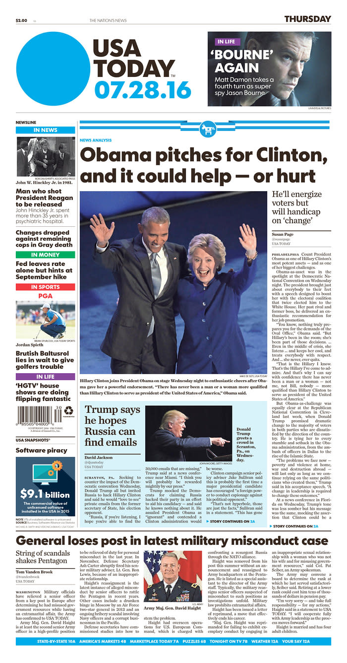 <p>Published in McLean, Va. USA. (newseum.org)</p>
