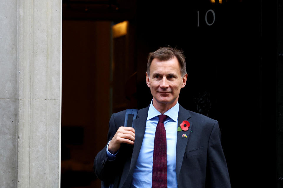 UK economy: British Chancellor of the Exchequer Jeremy Hunt