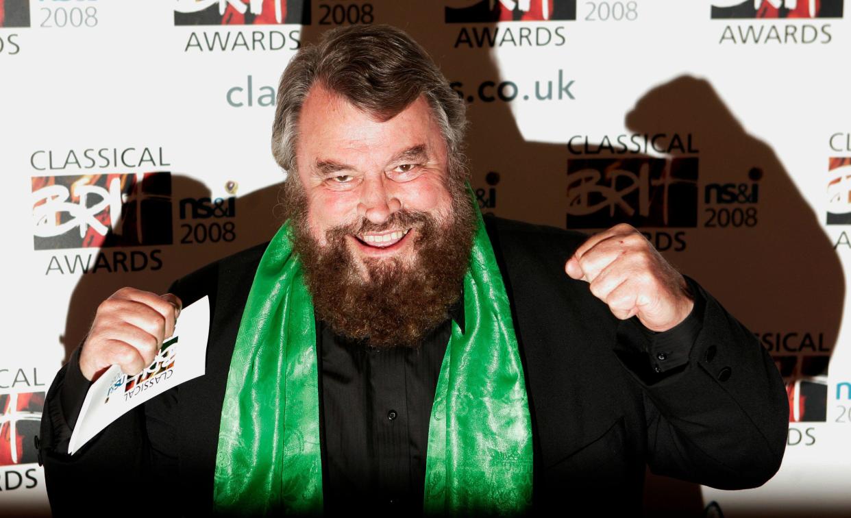 British actor Brian Blessed at the Classical Brit Awards 2008, held at the Royal Albert Hall in London, Thursday May 8, 2008 (AP Photo/Nathan Strange)