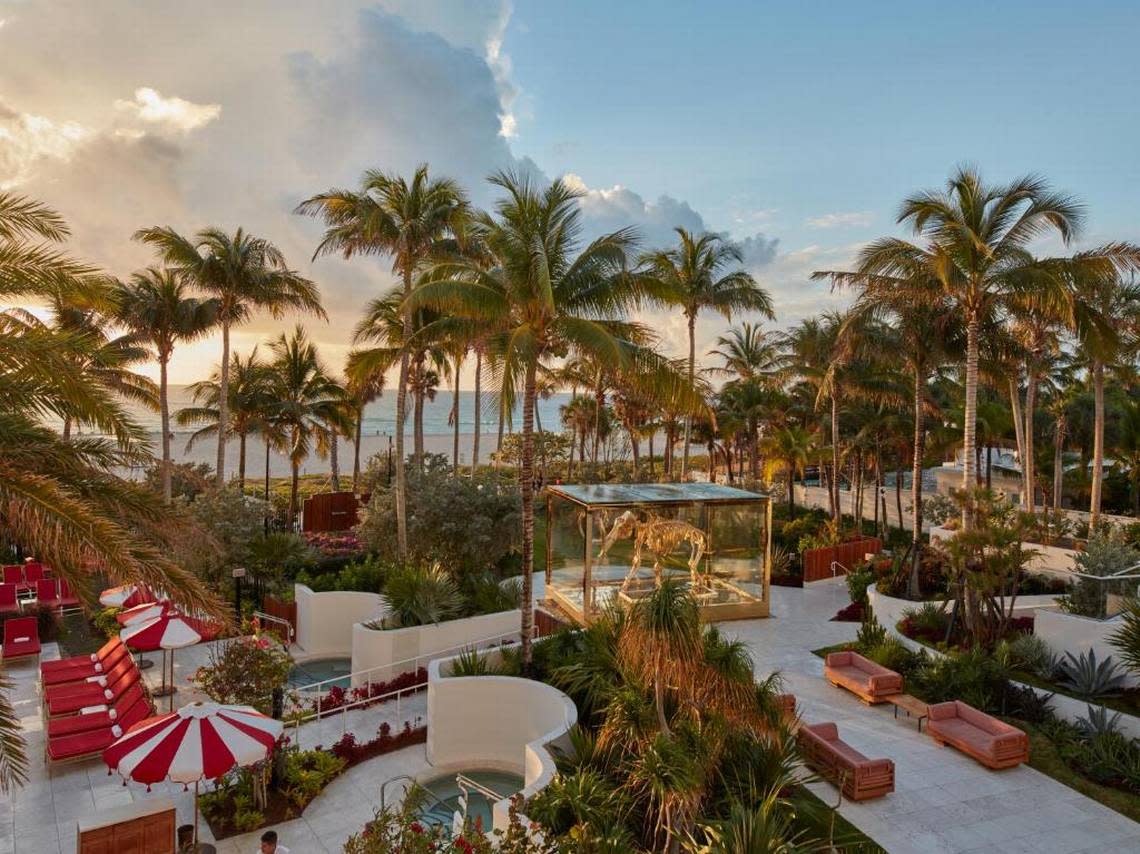 The outside area at Faena Miami Beach.