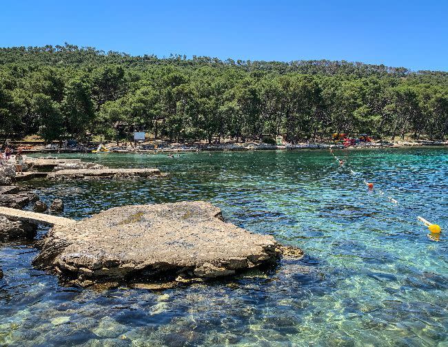 La plage de Bene en Croatie.