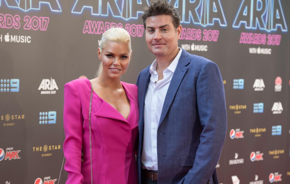 Sophie Monk says there's 'no rush' for boyfriend Stu Laundy to finalise his divorce with his wife. Source: Getty