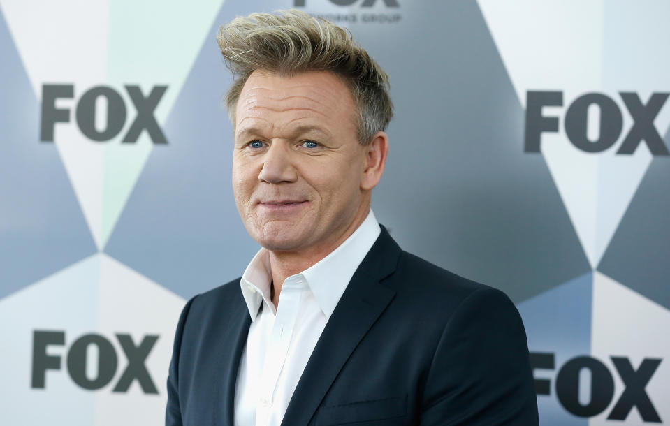 NEW YORK, NY - MAY 14:  Gordon Ramsay attends 2018 Fox Network Upfront at Wollman Rink, Central Park on May 14, 2018 in New York City.  (Photo by John Lamparski/WireImage)