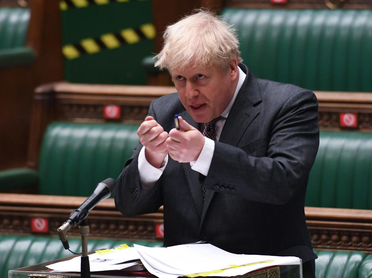 <p>The former civil service chief warned Boris Johnson that prime ministers must ‘set an example’ and ‘abide by the rules’</p> (PA)