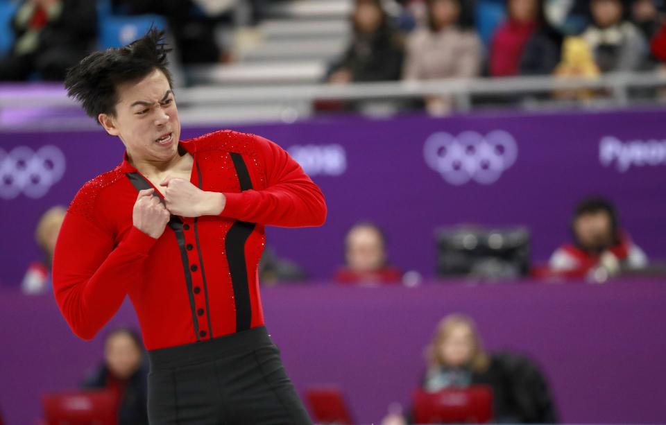 Vincent Zhou pulled off five quads in his men’s free skate. Just a few years ago, that would not have been possible. (EFE)