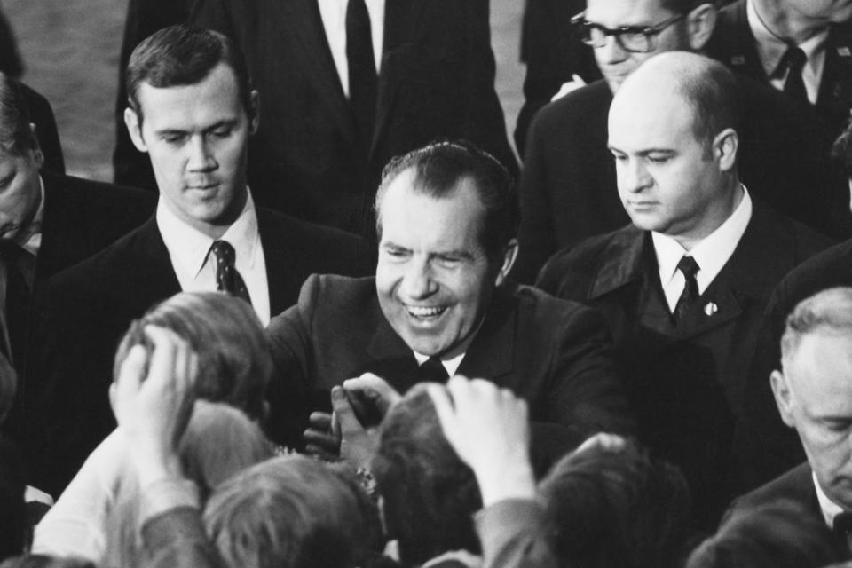 US President Richard Nixon in Berlin
