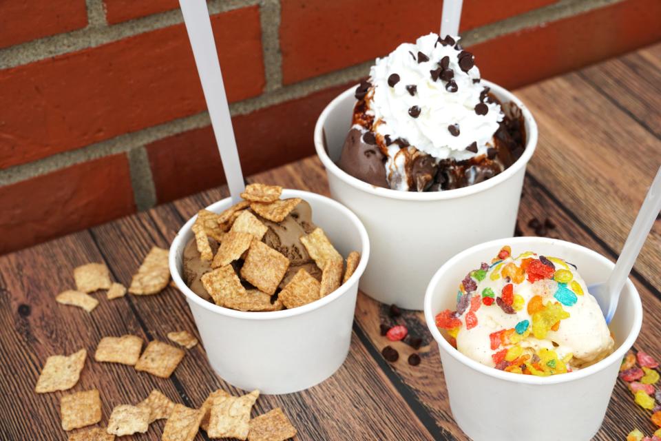 Smash Park's new ice cream shop, The Creamery Bar, serves Homer's hard pack ice cream with plenty of toppings,