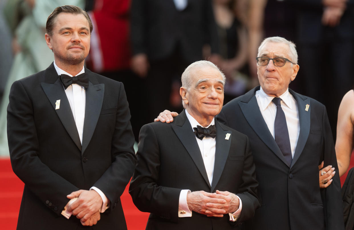 CANNES, FRANCE - MAY 20: Leonardo DiCaprio, Martin Scorsese and Robert De Niro attend the 