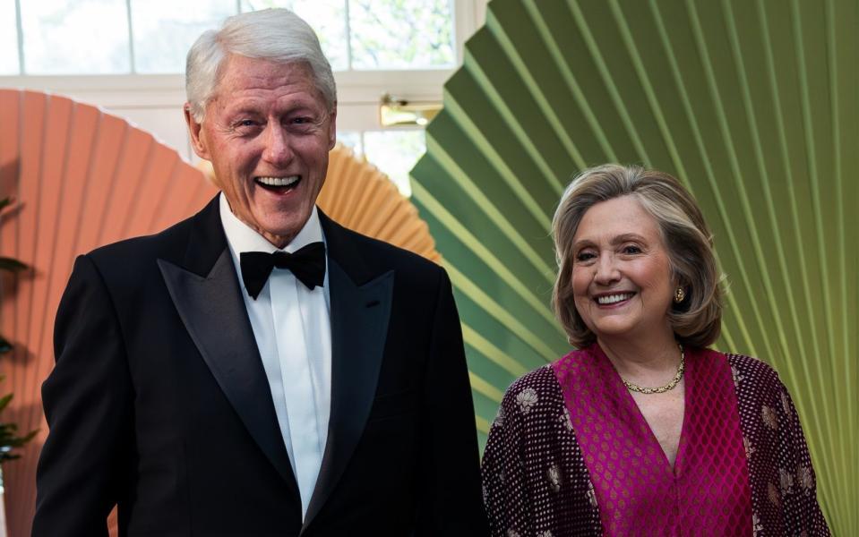 Bill and Hillary Clinton have been enthusiastic fundraisers for Mr Biden despite some reported ill-feeling in 2016