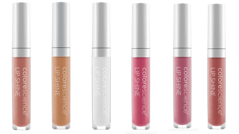 Add shine to your lips with the Colorescience Sunforgettable Lip Shine SPF 35.