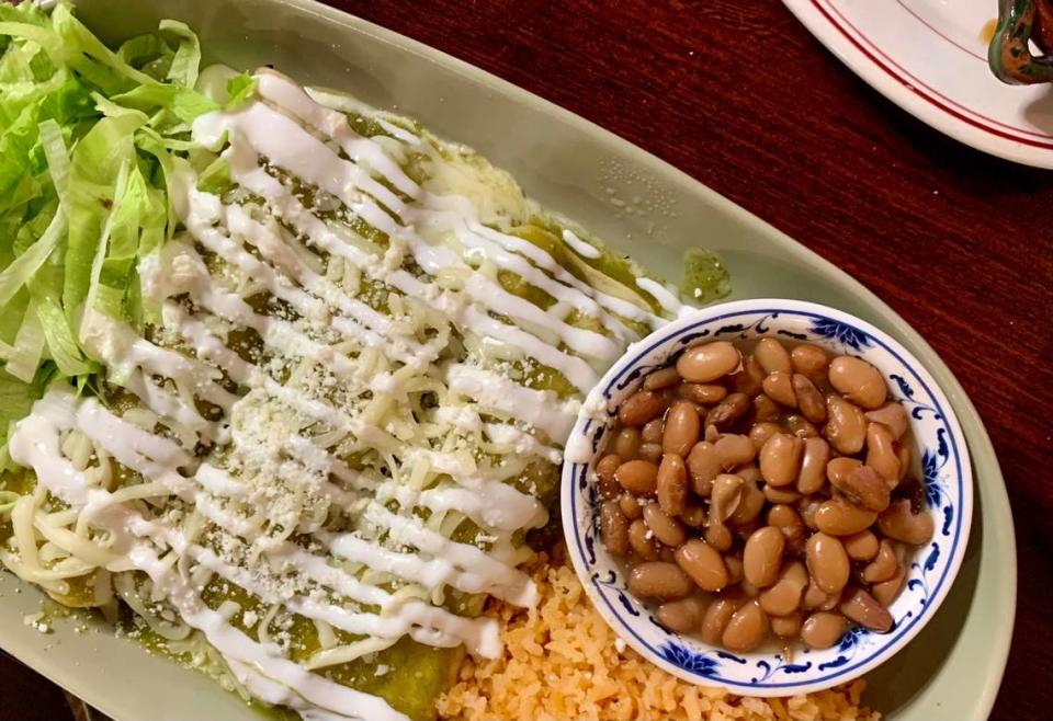 La Ilusion Al Carbon, on the border of University Place and Tacoma, specializes in grilled meats, but the creamy enchiladas verde with fresh pintos are a fine choice, too.