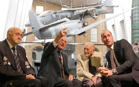 Ted Cordery among those meeting Prince William at the Imperial War Museum in 2017 - Credit: Reuters