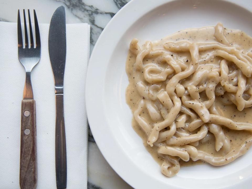 The hot spot’s rightly hyped pici cacio e pepe (Padella)