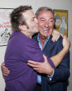 LONDON, ENGLAND - OCTOBER 20: (EMBARGOED FOR PUBLICATION IN UK TABLOID NEWSPAPERS UNTIL 48 HOURS AFTER CREATE DATE AND TIME. MANDATORY CREDIT PHOTO BY DAVE M. BENETT/GETTY IMAGES REQUIRED) Bradley Walsh (L) and Des O'Connor attendsa party celebrating the addition of veteran entertainer Des O'Connor to the cast of the West End Production of "Dreamboats And Petticoats" at the Playhouse Theatre on October 20, 2011 in London, England. (Photo by Dave M. Benett/Getty Images)