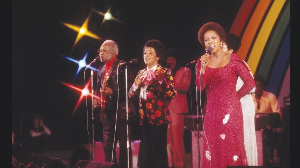 Performing on ABC’s In Concert in 1974.