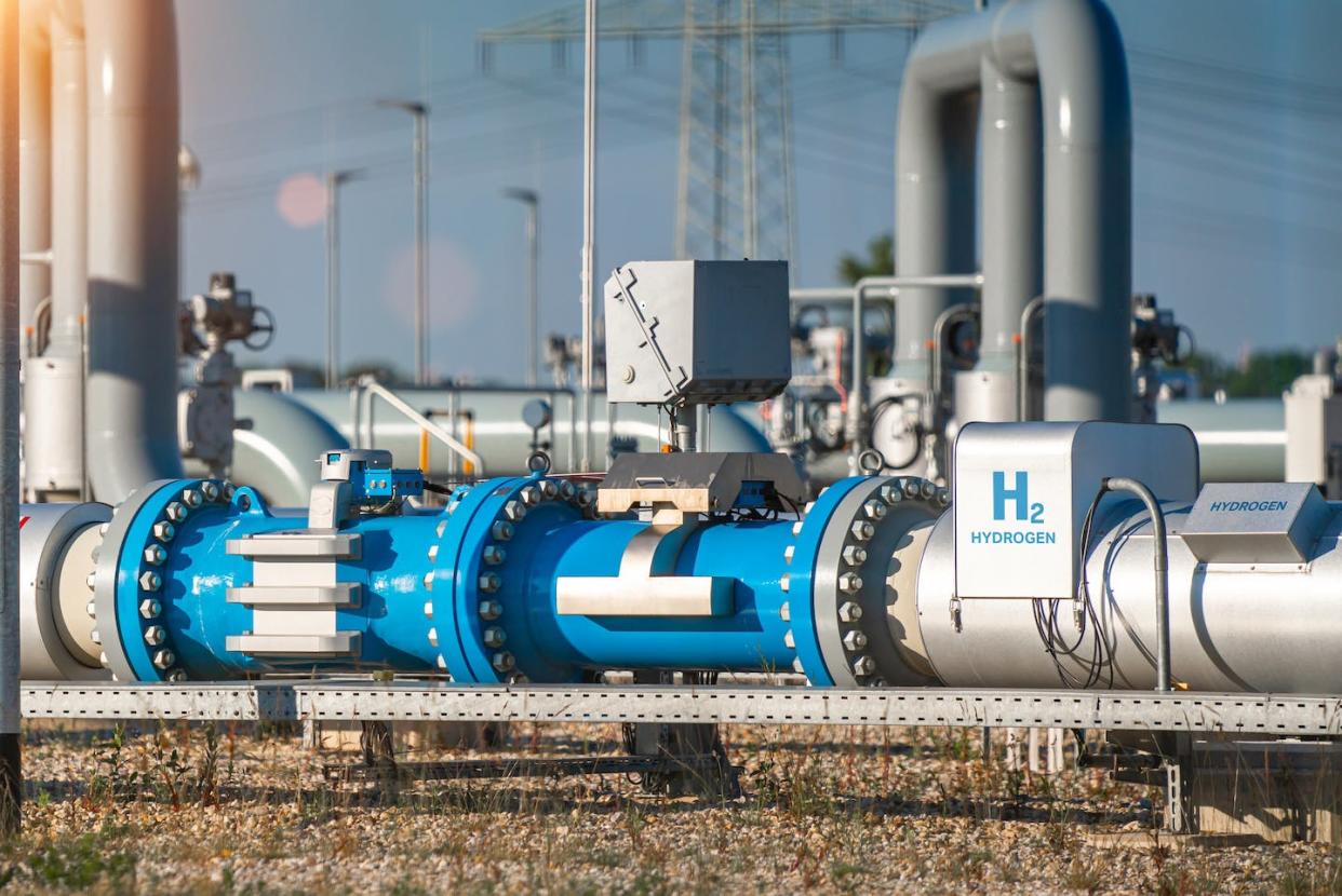 <a href="https://www.shutterstock.com/es/image-photo/hydrogen-renewable-energy-production-pipeline-gas-2169583027" rel="nofollow noopener" target="_blank" data-ylk="slk:Audio und werbung / Shutterstock;elm:context_link;itc:0;sec:content-canvas" class="link ">Audio und werbung / Shutterstock</a>