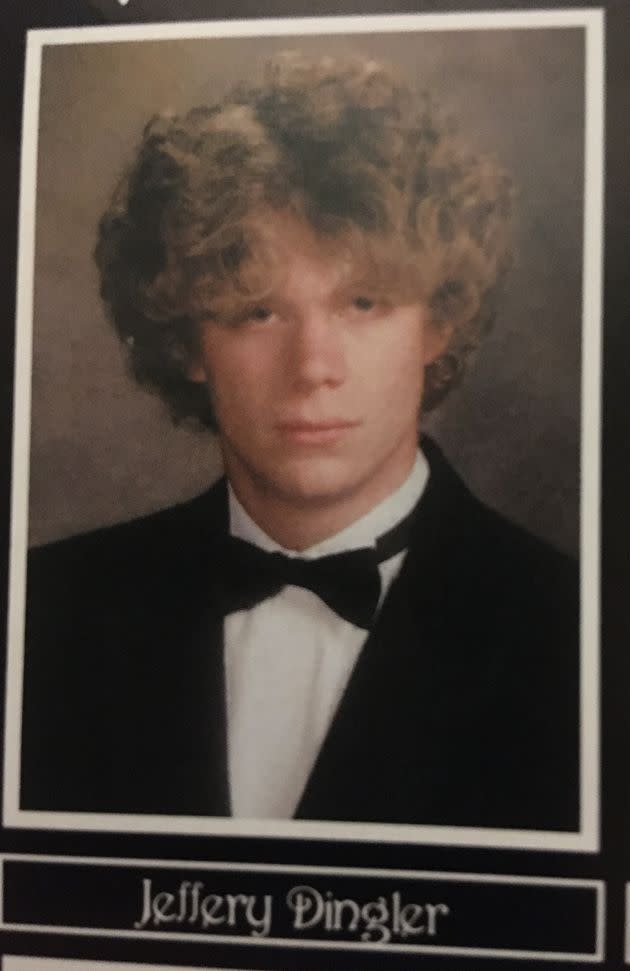 The author, pictured in his senior photo, was called 