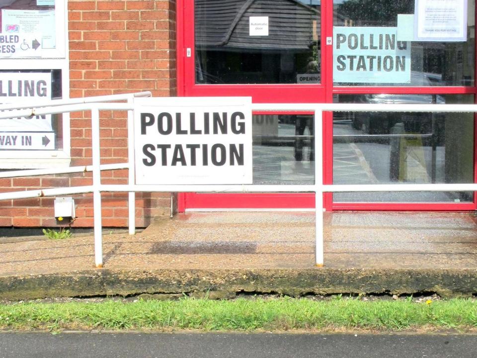 A polling station in a community centre on polling day: Getty/iStock