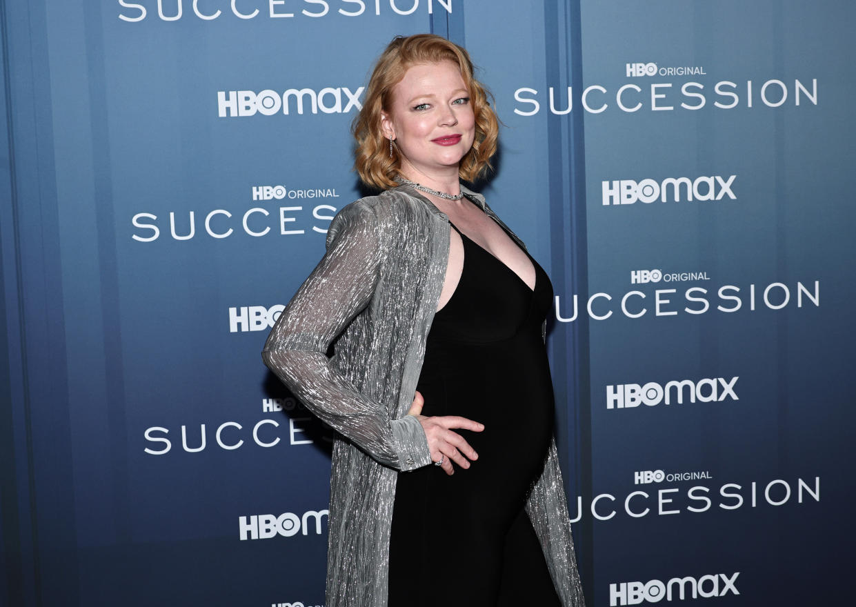 Sarah Snook's character in Succession, Shiv, has been scheduling her grief in the latest series. (Getty Images)