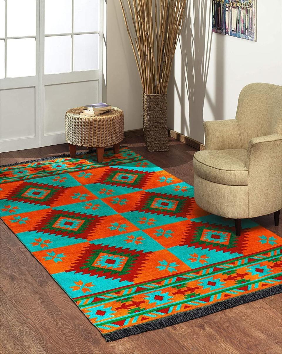 Modern Bohemian Reversible Rug