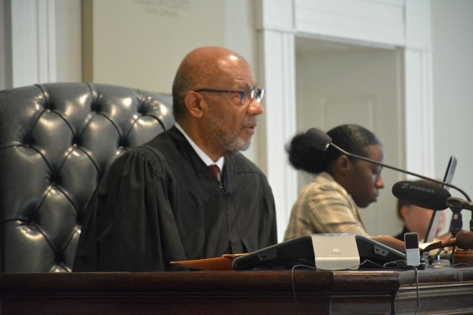 File Photo: Judge Clifton Newman presiding over Alex Murdaugh's bond hearing and arraignment in July.