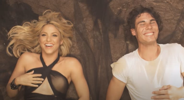 Shakira junto a Rafael Nadal en el videoclip de "Gitana" (Foto: Captura de video)