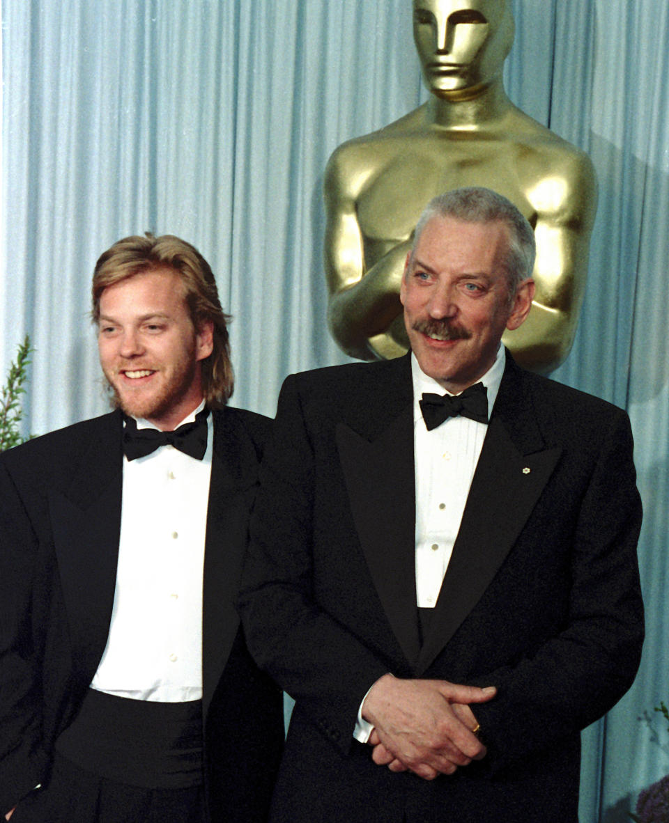 best 80s red carpet moments donald kiefer sutherland