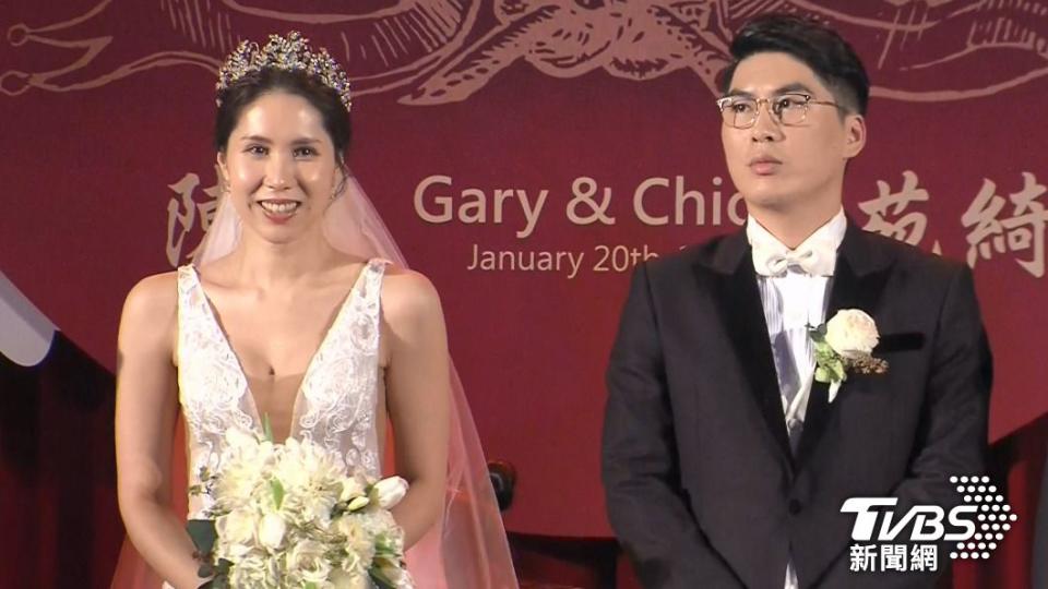 當年余苑綺和Gary舉辦婚禮。（圖／TVBS資料照）