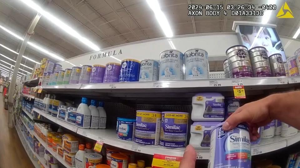 A police officer in Clermont County, Ohio makes a late night grocery store trip to purchase infant formula for a mother in need and her newborn.
