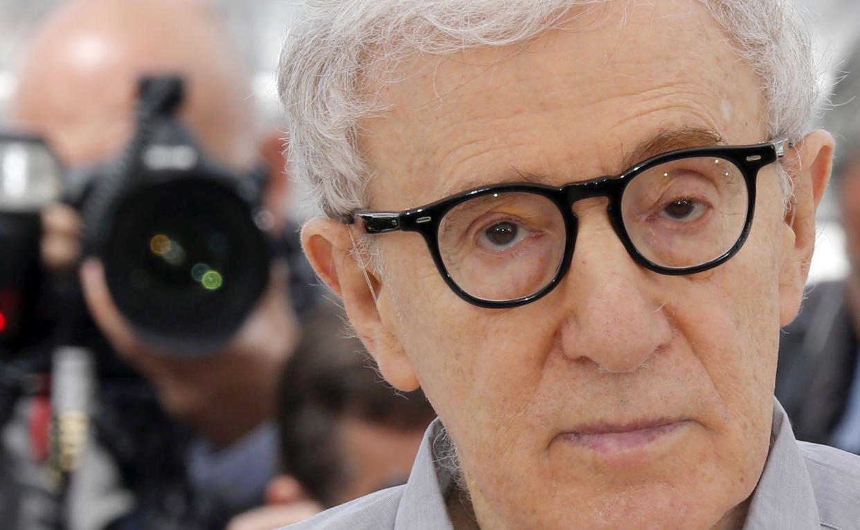 Director Woody Allen poses during a photocall for the film 